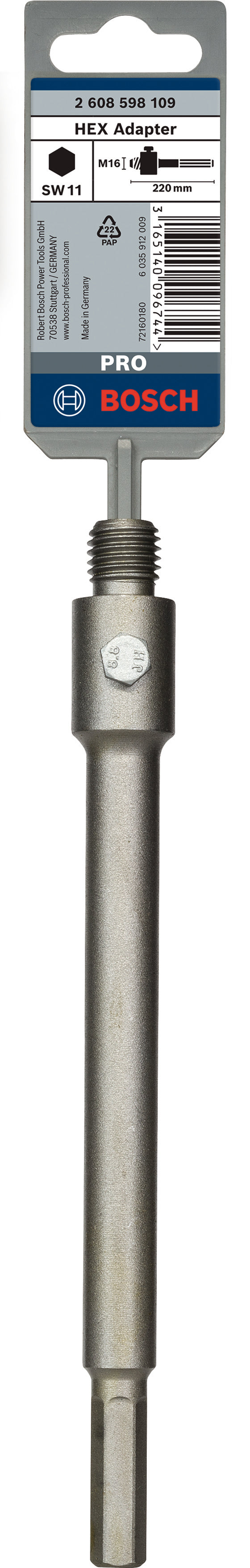 Bosch 220 MM HEX ADAPTER/KARAT CORES
