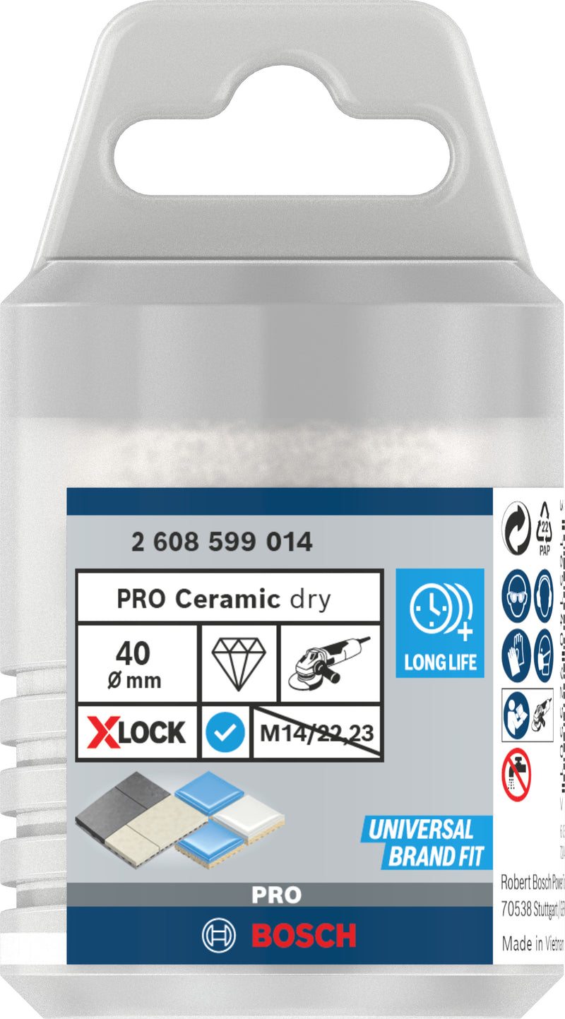 Broca de diamante Bosch X-Lock Dry Speed