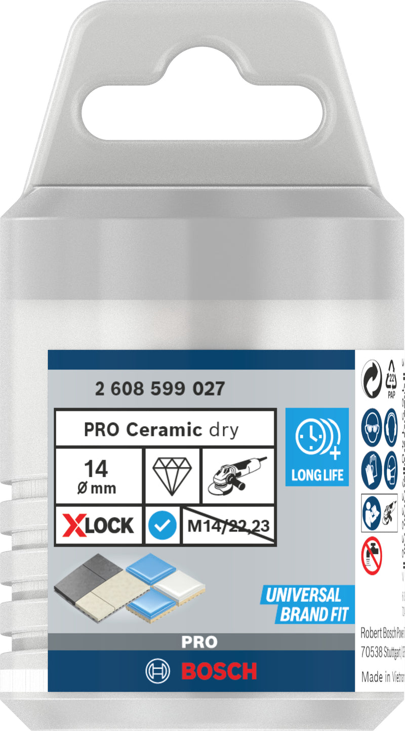 Broca diamantada Bosch X-Lock Dry Speed