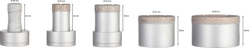 Bosch diamond drill bit X-Lock Dry Speed Set