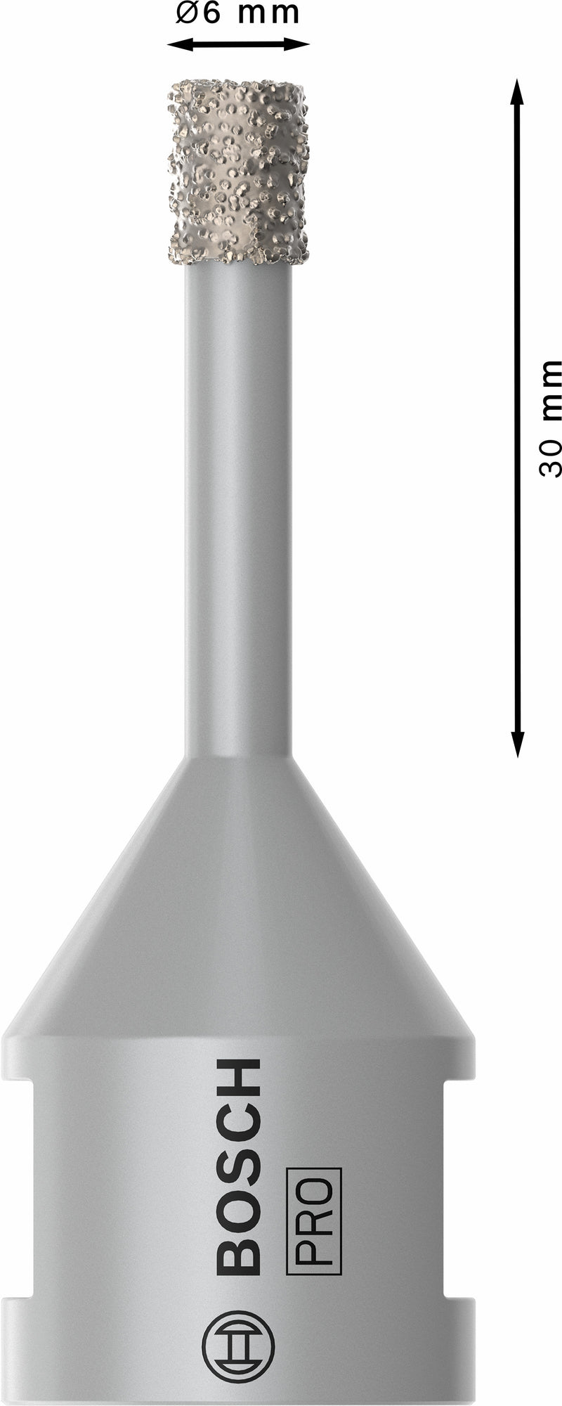 Bosch PRO Ceramic dry core bit, 6 x 30 x 22.23 mm