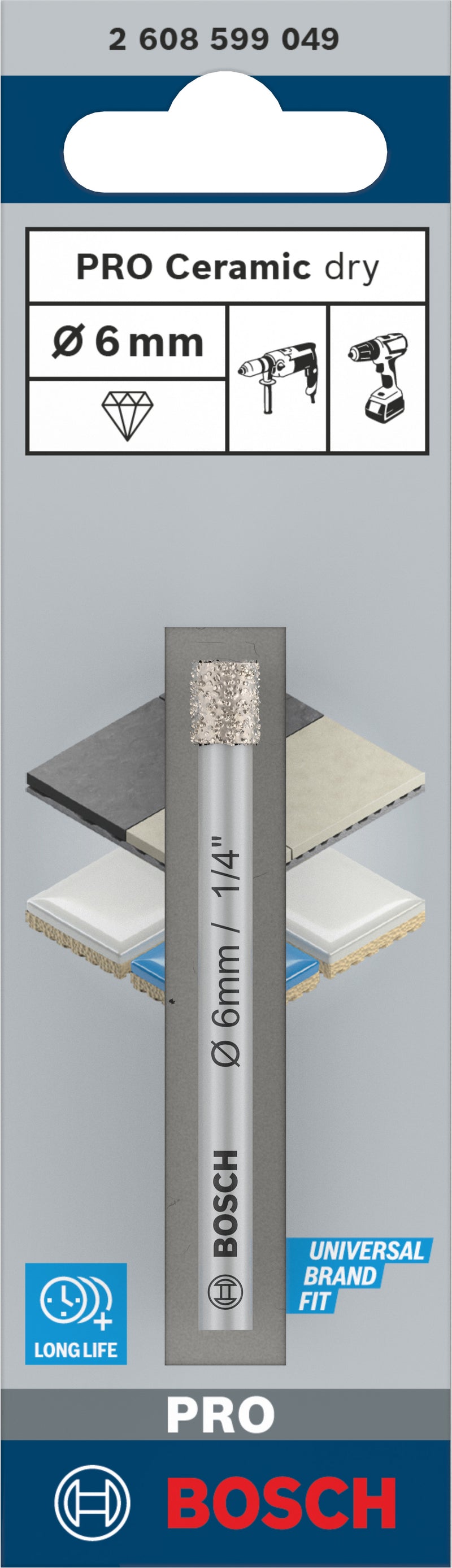 Bosch Expert para broca diamantada cerâmica de 6 mm