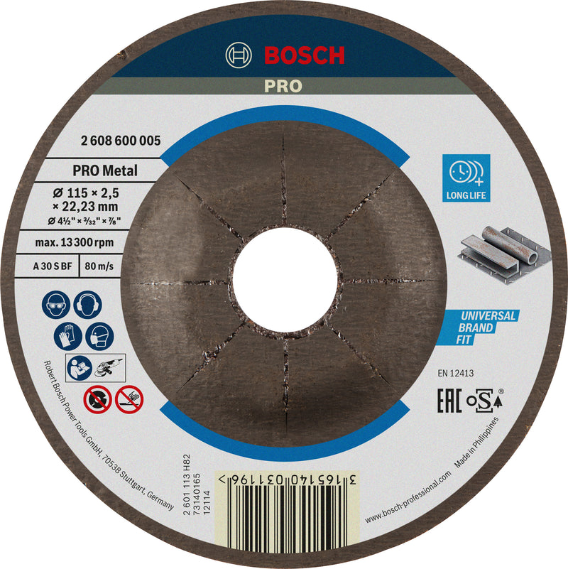 Disco de corte de metal Bosch DPC 115 x 22,2