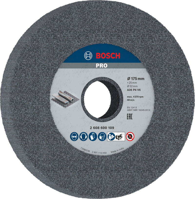 Disco de desbaste para metal Bosch PRO, 175 x 25 x 32 mm, G36