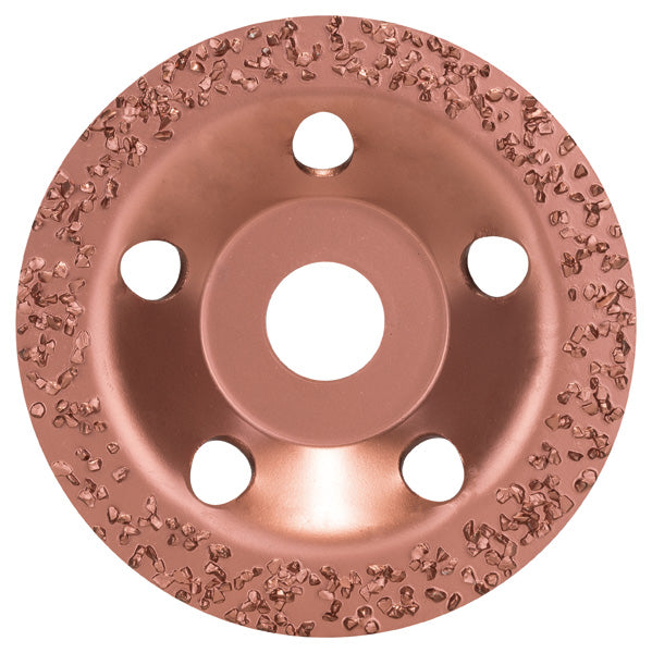 Disco de desbaste tipo copo de carboneto Bosch. 115 x 22,23 mm; espesso e plano