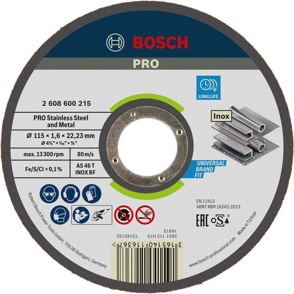 Disco de corte Bosch Bosch 115 mm recto 22 mm