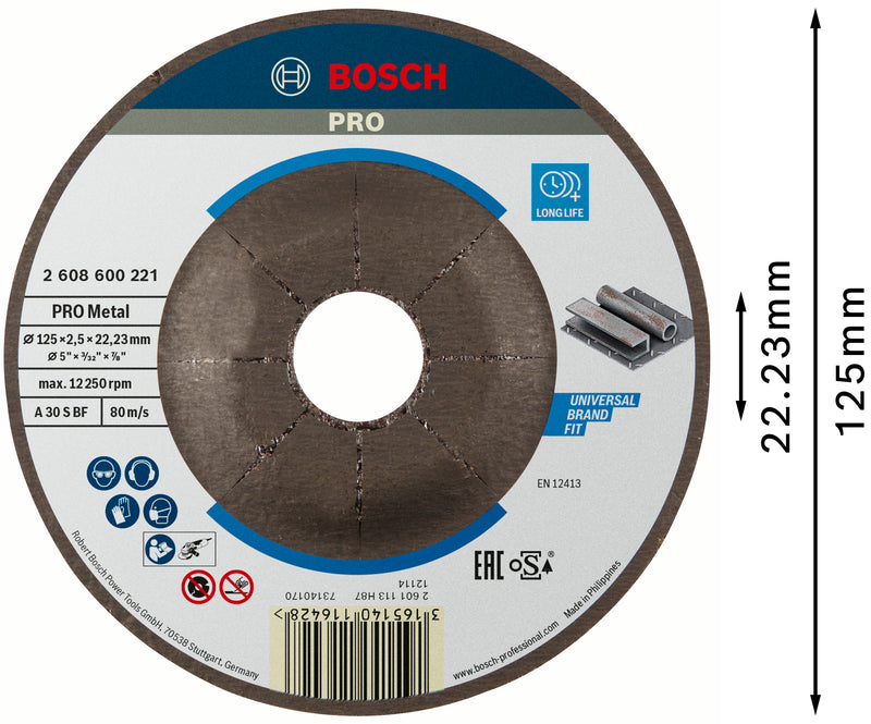 Bosch DPC METAL CUTTING DISC 125X22