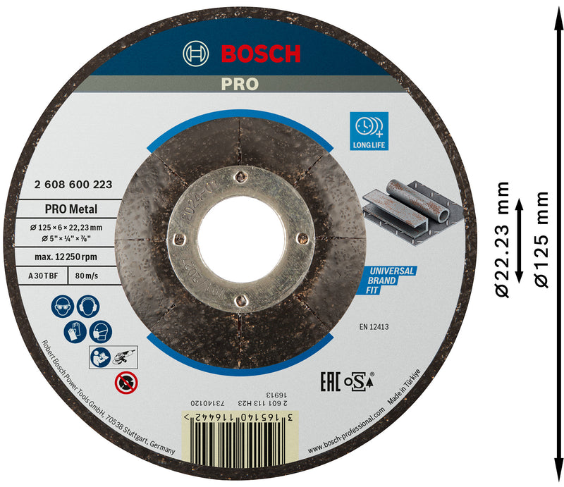 Bosch 125Mm Metal Grinding Disc