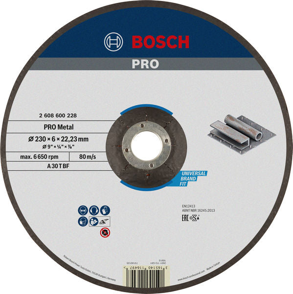 Bosch 230Mm Metal Grinding Disc