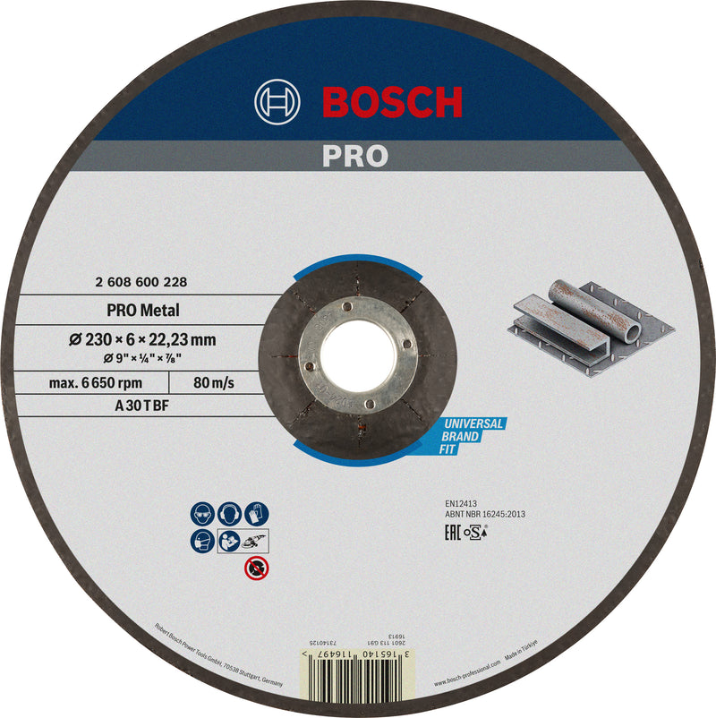 Bosch 230Mm Metal Grinding Disc