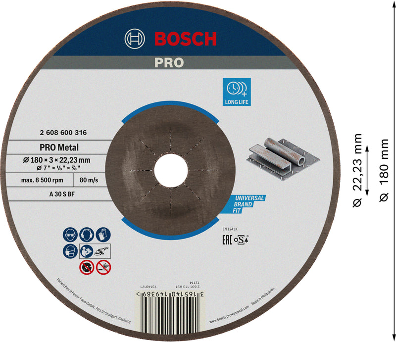 Bosch DPC METAL CUTTING DISC 180X22