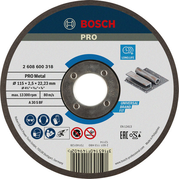 Corte de metal Bosch de 115 mm