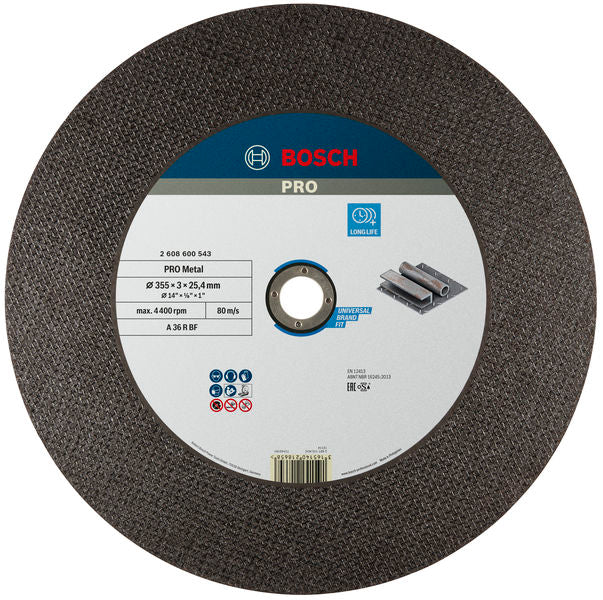 Bosch Expert para cortes rectos de metal, 355x3x