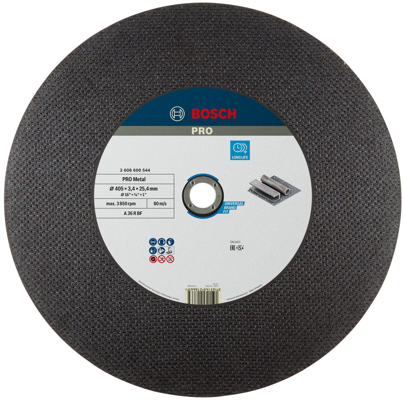 Disco abrasivo Bosch PRO Metal Bonded, 400 x 3,2 x 25,4 mm
