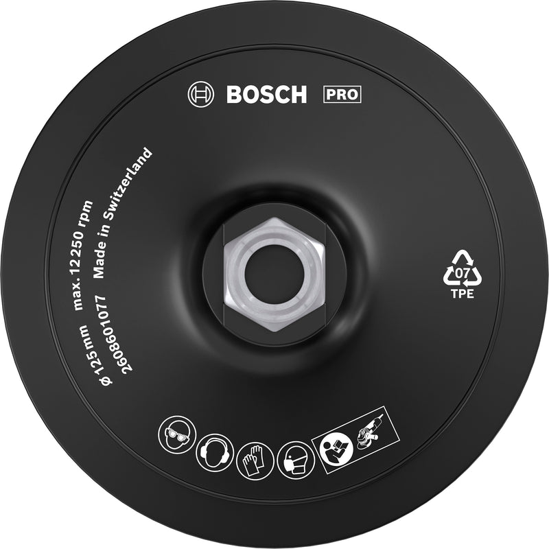 Bosch Rubber Backing Pad 125mm,1x