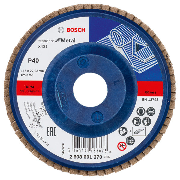 Bosch Flap Disc SfM,115mm,G40,1x