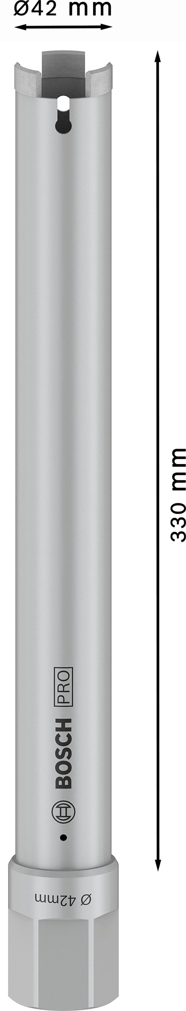 Berbequim a seco Bosch PRO Core Cutter, 42 x 330 mm, 1 1/4 pol. UNC