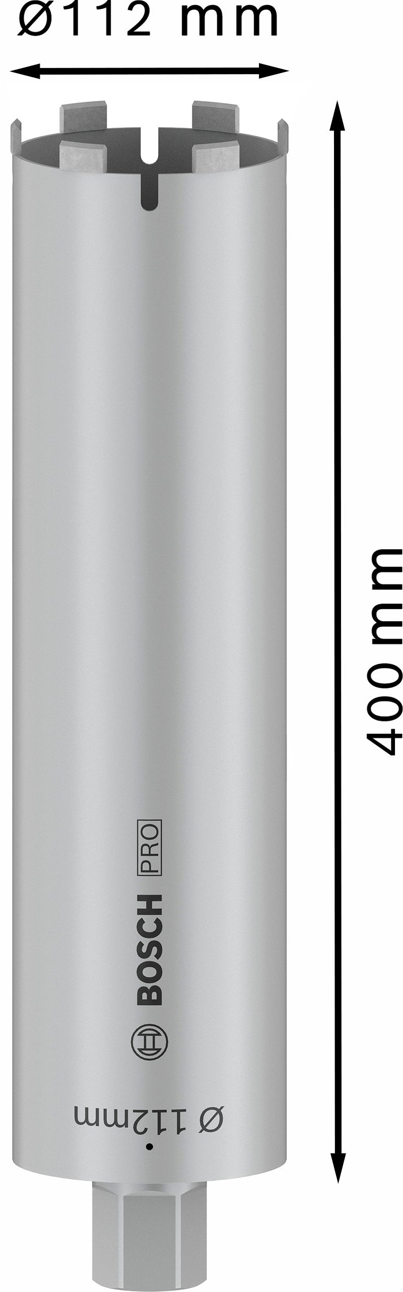 Bosch PRO Core Cutter dry drill, 112 x 400 mm, 1 1/4 inch UNC