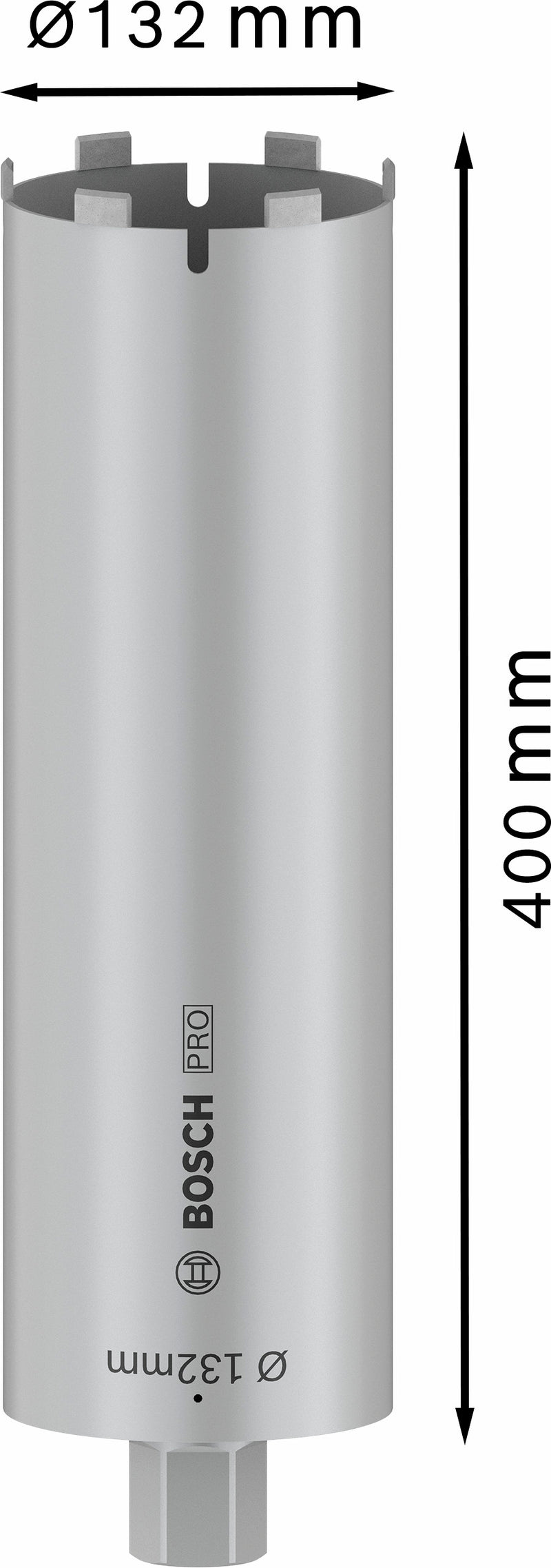 Taladro en seco Bosch PRO Core Cutter, 132 x 400 mm, 1 1/4 pulgada UNC