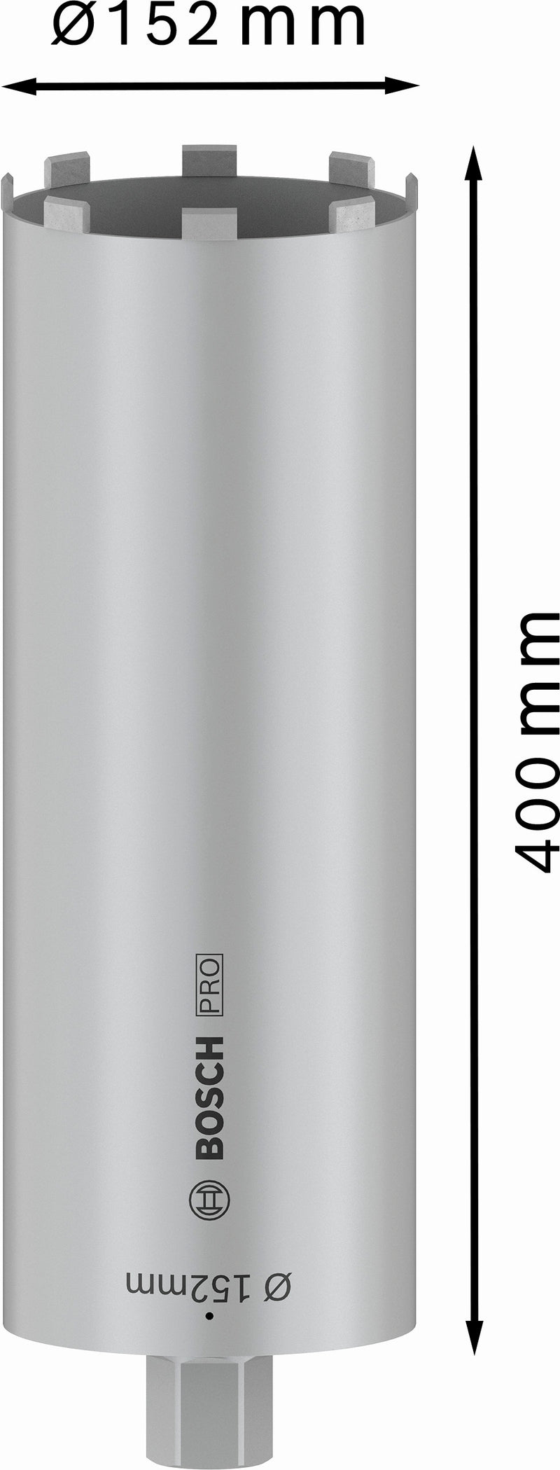 Bosch PRO Core Cutter dry drill, 152 x 400 mm, 1 1/4 inch UNC