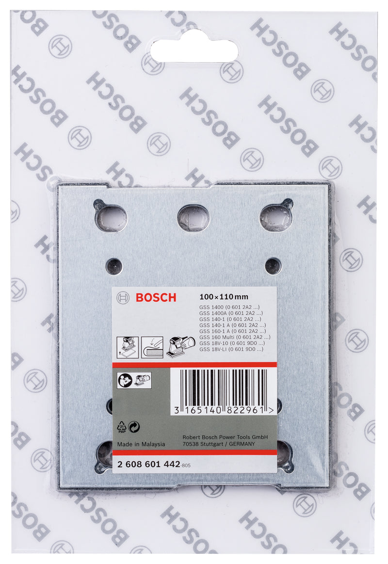 Placa de lixa Bosch com feltro