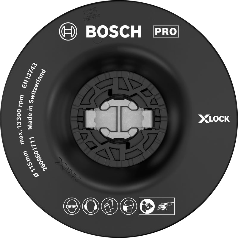 Plato de soporte Bosch X-LOCK 115 mm suave