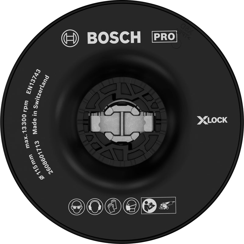 Plato de soporte Bosch X-LOCK 115 mm duro