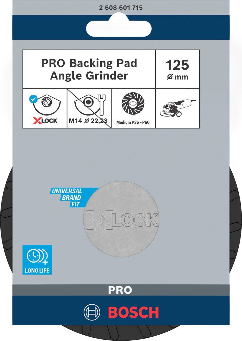 Bosch Backing Pad X-LOCK 125 mm medium