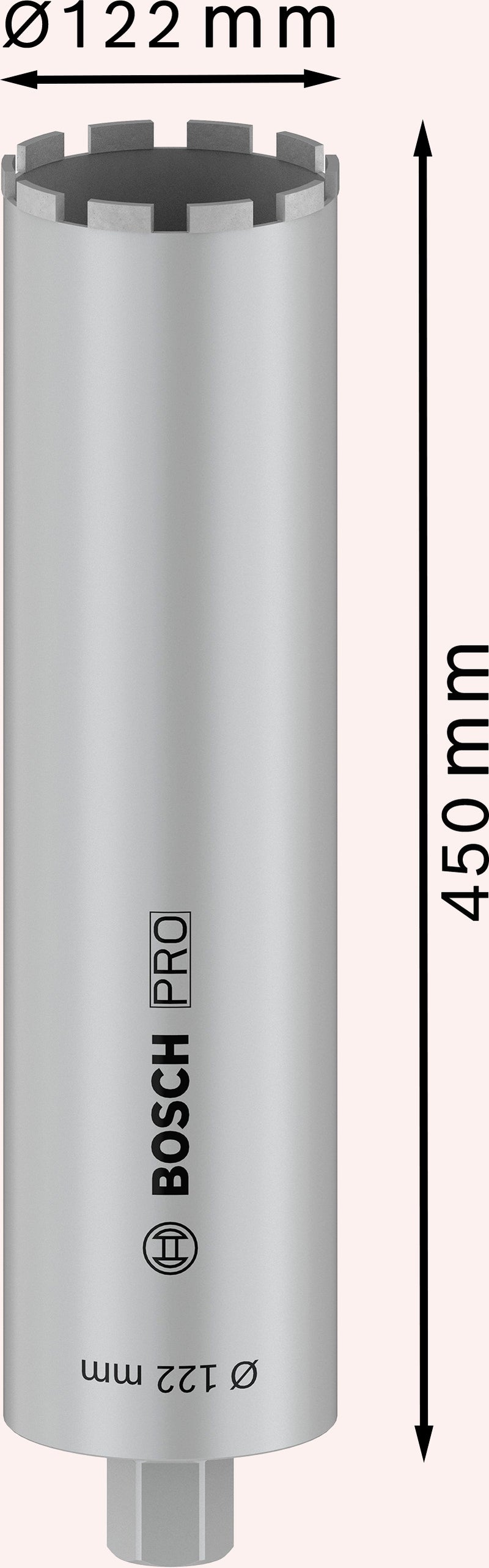 Bosch Diamond Core Cutter ø122x450mm,1 1/4"