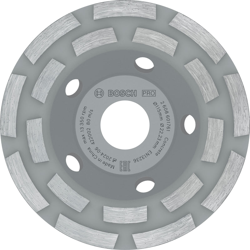 Bosch Double Row Diamond Cup Wheel 115mm