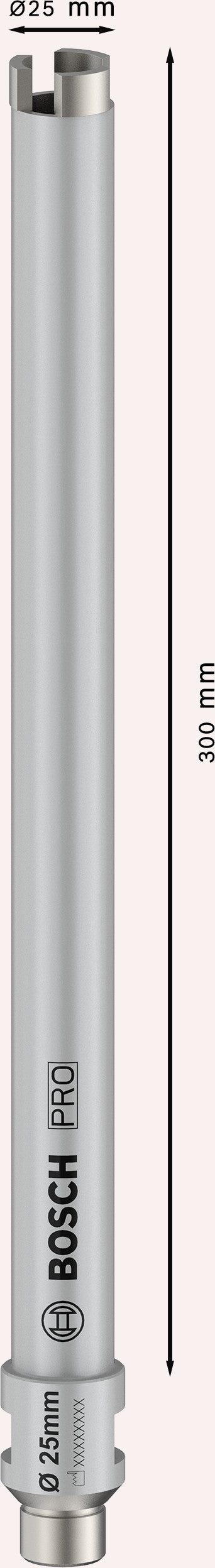 Broca anular de diamante Bosch PRO para corte de núcleos húmidos