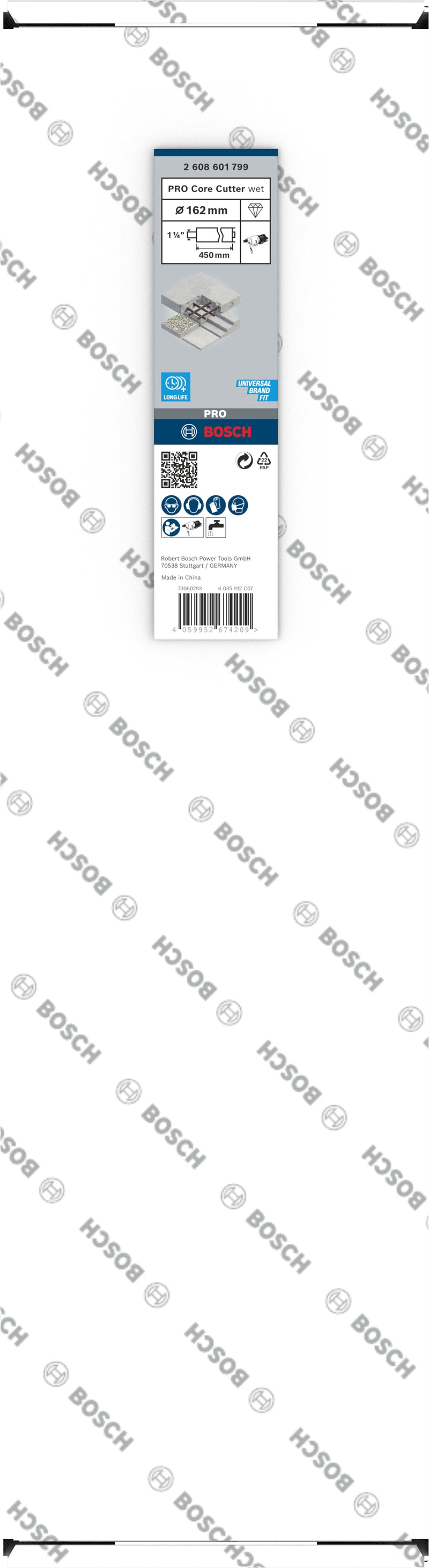 Bosch Diamond Annular Bit PRO Core Cutter wet