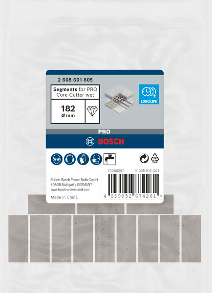 Bosch Diamond Annular Bit PRO Core Cutter wet