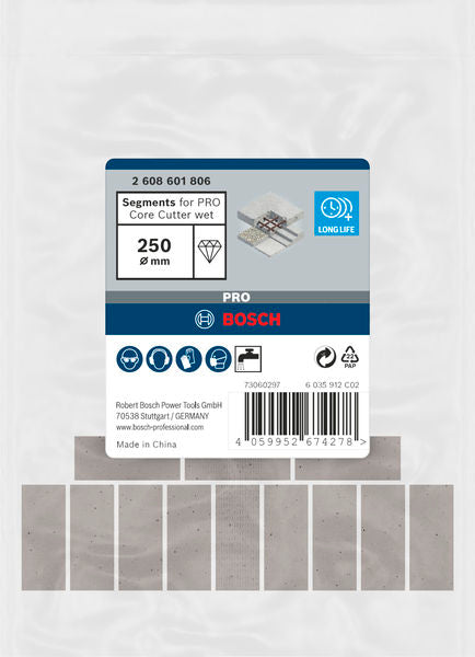 Bosch Diamond Annular Bit PRO Core Cutter wet