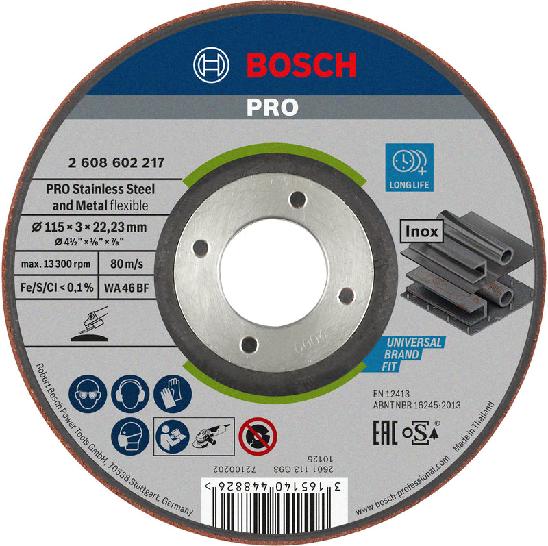 Bosch Semiflexible grinding disc 115x3.0x22.23
