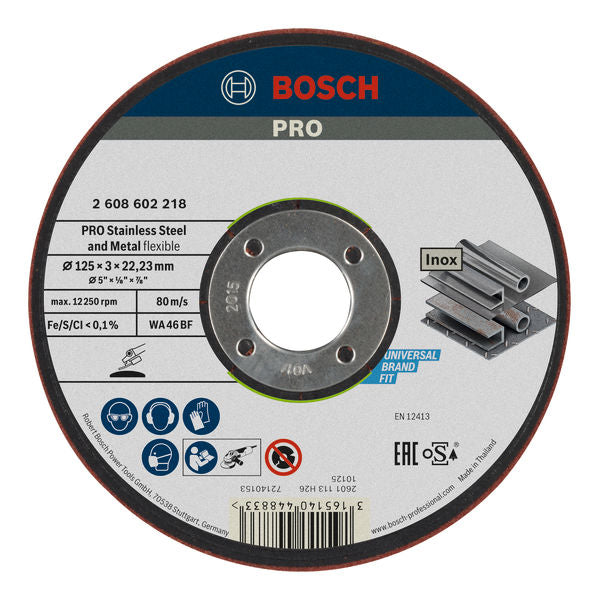 Bosch Semiflexible grinding disc 125x3.0x22.23