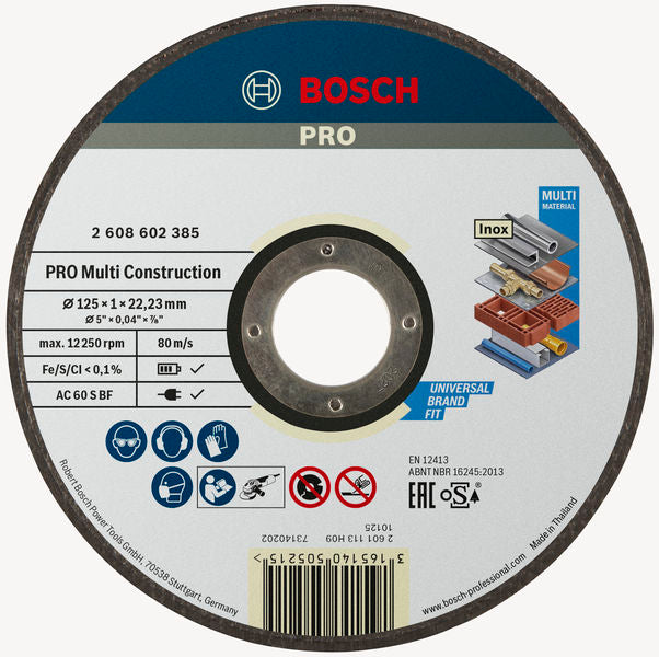 Bosch 125mm MultiConstruction Cutting Disc