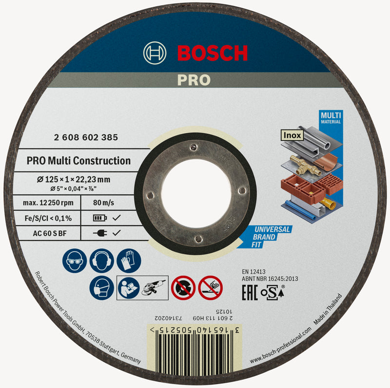 Bosch 125mm MultiConstruction Cutting Disc
