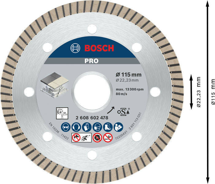 Disco Bosch dia Best/CeramExtracleanTurbo,115mm