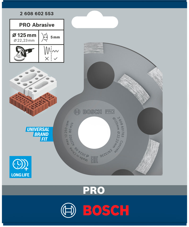 Disco de corte diamantado Bosch Abrasivo 125