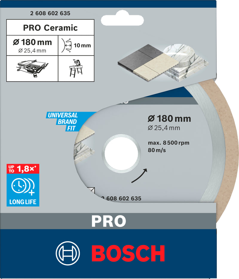 Bosch Disc dia.Best/Ceramic, 180x25.4x2,2 mm
