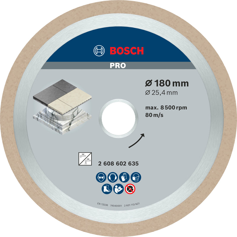 Bosch Disc dia.Best/Ceramic, 180x25.4x2,2 mm