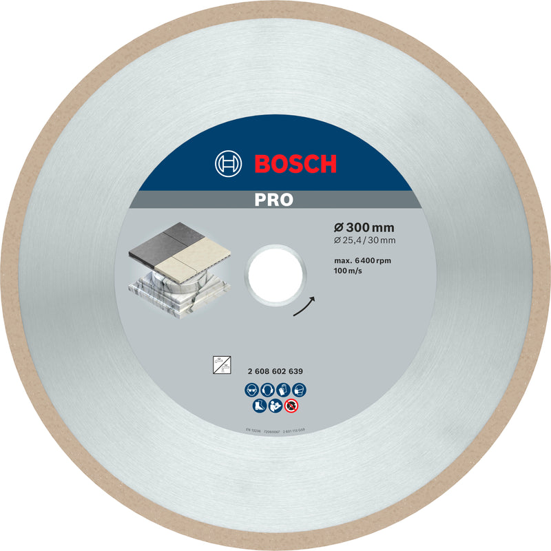 Disco Bosch dia.Melhor/Cerâmica, 300x30/25,4x2,8mm