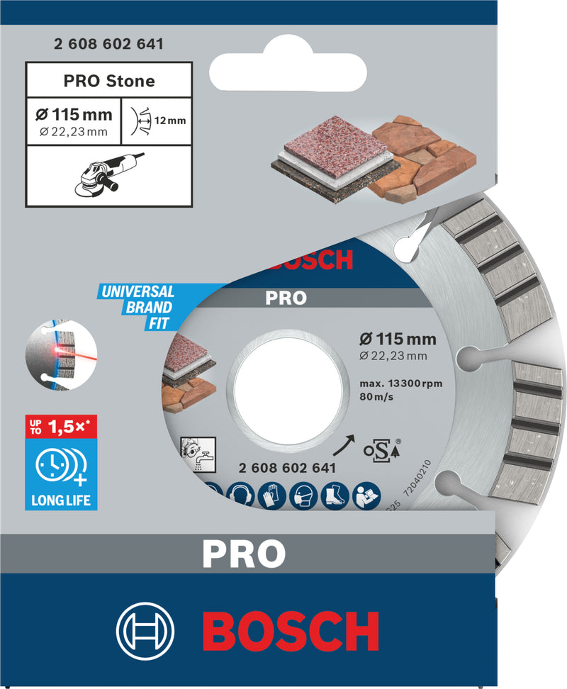 Bosch Disc dia Best for Stone, 115x22.23x2.2mm