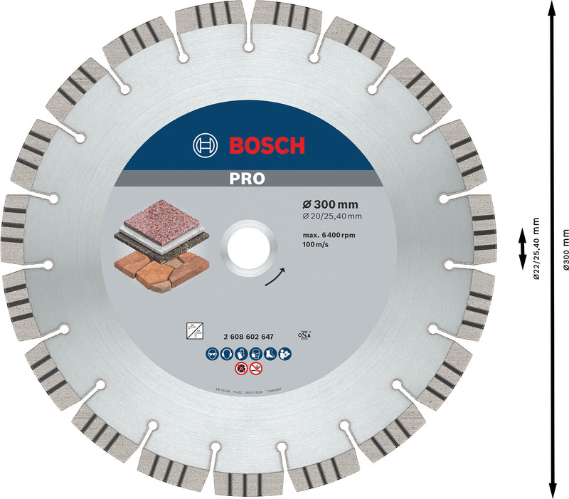 Bosch Best for Stone 300x20/25,4 mm