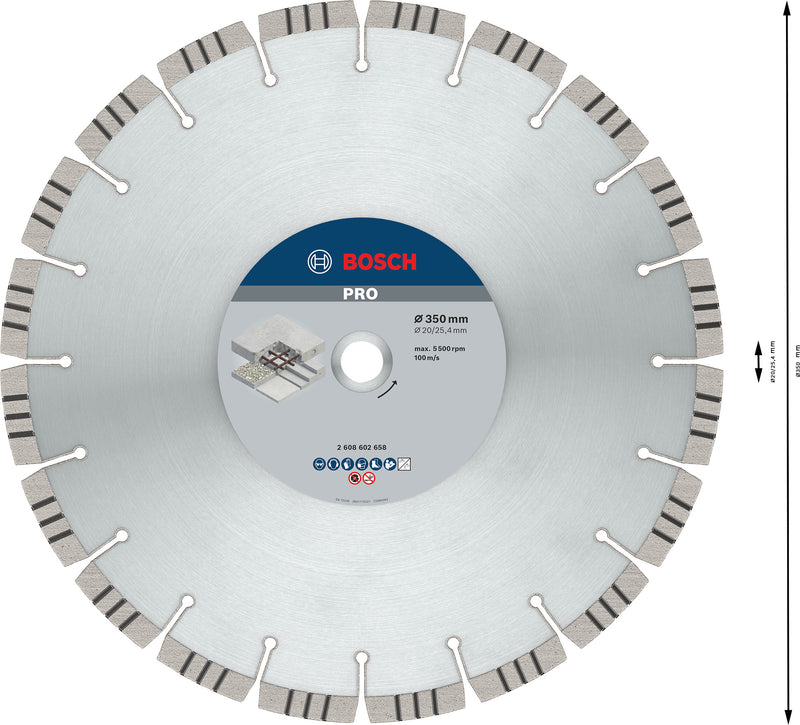 Bosch Best para betão 350x20/25,4 mm
