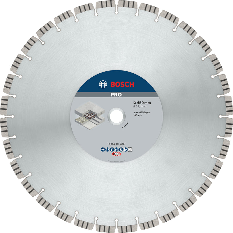 Disco diamantado Bosch para betão HPP 450