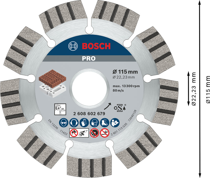 Bosch Disc dia.Best/Abrasive, 115x22,23x2,2 mm