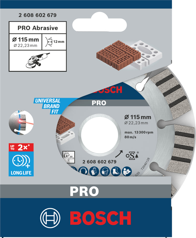 Bosch Disc dia.Best/Abrasive, 115x22,23x2,2 mm