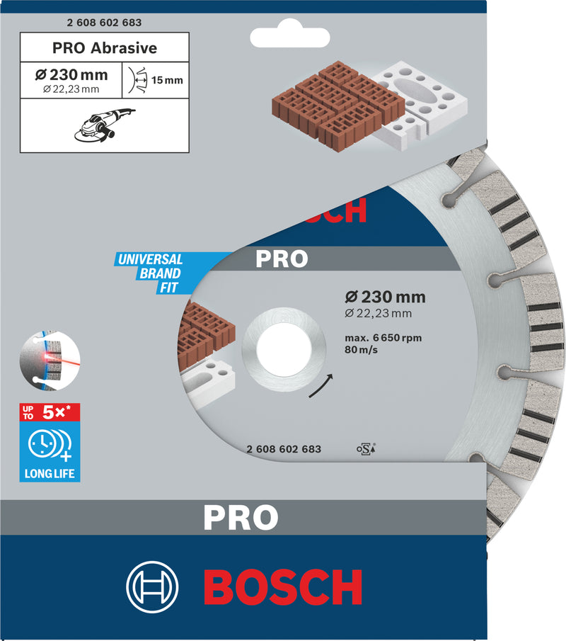 Disco Bosch dia.Best/Abrasivo, 230x22,23x2,4 mm